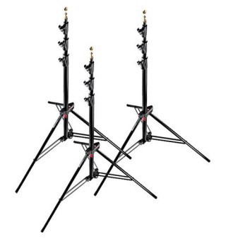 3 חצובות תאורה Manfrotto Master stand 1004