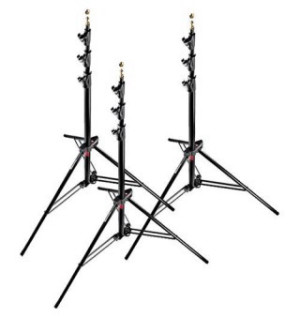 3 חצובות תאורה Manfrotto Master stand 1004