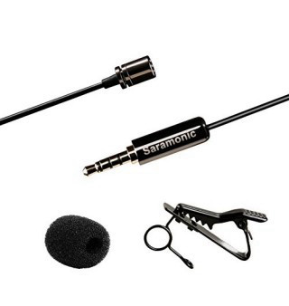 Saramonic SR-LMX1 Lavalier מיקרופון דש לסמארטפון