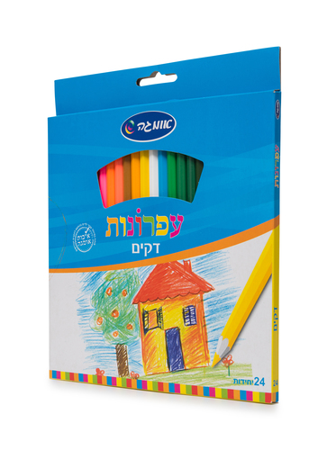 עפרונות 24 דקים צבעוני