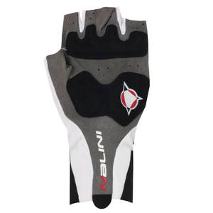 כפפות רכיבה אירו  RUBRA GLOVES שחור-לבן כביש ונג"ש אנטומיות ואירודינמיות 