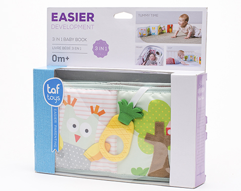 ספר עגלה לתינוק 3 ב-1 Taf toys