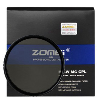 פילטר פולורייזר לעדשה Zomei 62mm U-HD-W MC CPL