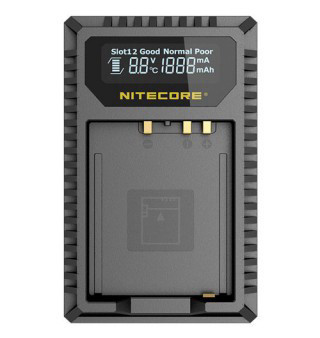 מטען USB כפול לסוללה NITECORE FX1 Fuji NP-W126S