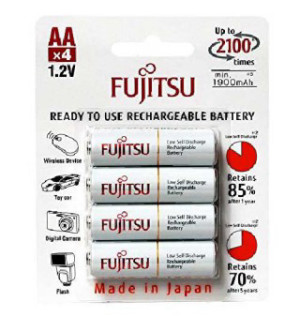 סוללות נטענות Fujitsu AA 1900mAh