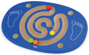 משחק איזון עם מבוך כדורים מעץ