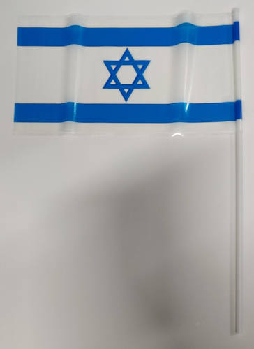 דגל + מקל פלסטיק
