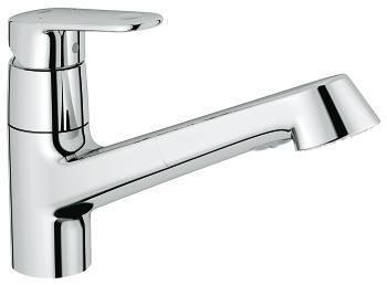 ברז נשלף 32942002 יורופלוס EUROPLUS כרום GROHE