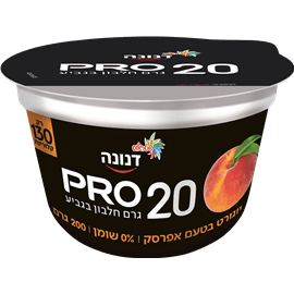 דנונה פרו 20 גרם חלבון0% בטעם אפרסק- דנונה (150 גר')