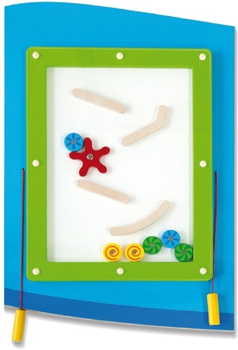 לוח משחק ופעילות ענק מעץ לתלייה 5 חלקים - מטוס 