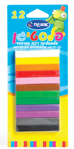 פלסטיגן 12 צבעים בבליסטר