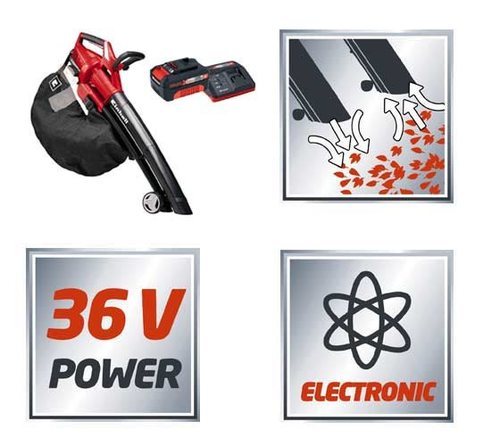 מפוח/שואב עלים נטען 36V EINHELL