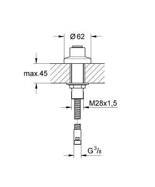 מעמד 27151000 כרום GROHE