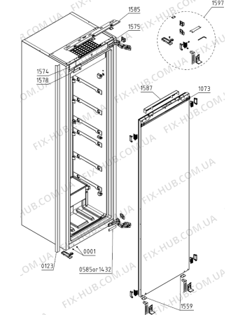  מקרר ‏ללא מקפיא Gorenje RI2181A1 ‏326 ‏ליטר גורניי