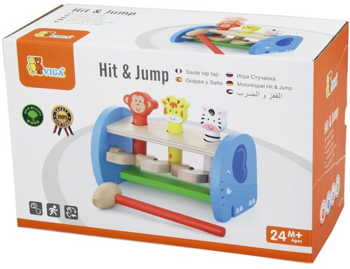 הך פטיש חיות קופצות מעץ מלא