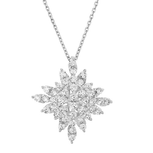 שרשרת ותליון יהלומים 1.0ct מזהב 14K