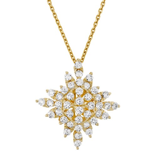 שרשרת ותליון יהלומים 1.0ct מזהב 14K