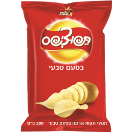 תפוצ'יפס קראנץ' בטעם טבעי- עלית (200 גר')
