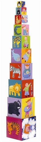 מגדל קוביות סולם