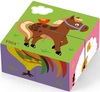 פאזל עץ קוביות 4 חלקים 6 תמונות - חיות החווה