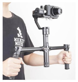 מוט אחיזה כפול למייצבי גימבל Zhiyun-Tech Dual handle held grip