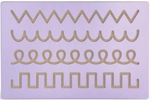 לוח תלייה ללימוד כתיבה וציור - צורות רציפות