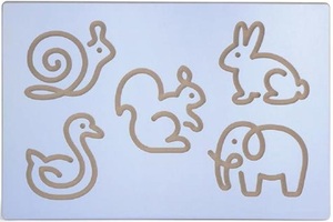 לוח ללימוד כתיבה וציור - חיות