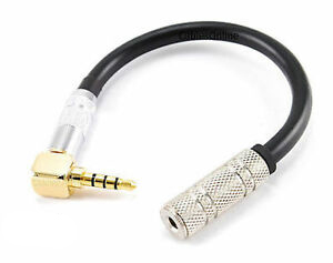 Gershoni 3.5mm TRS Female to 3.5mm Right-Angle TRRS Male Adapter