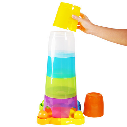 מגדל כוסות 2 ב 1 עם מסלול כדורים Winfun