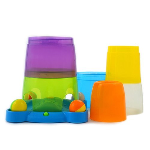 מגדל כוסות 2 ב 1 עם מסלול כדורים Winfun