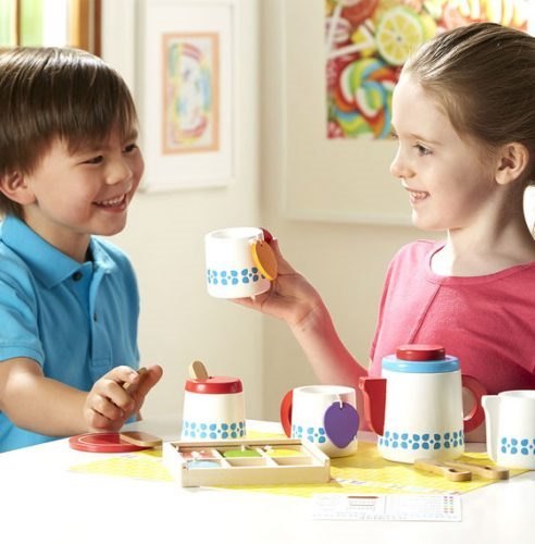 מארז כלי תה מעץ|Melissa & Doug