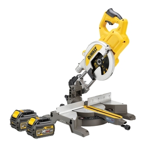 מסור פנדל נטען בראשלס "8.5 + 2 סוללות 2 ו- 6 אמפר - DeWALT DCS777T2 BL 54V 