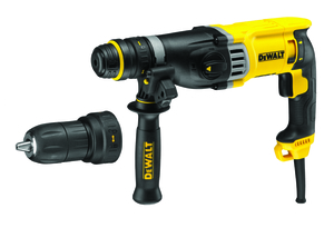 פטישון חשמלי 28 מ"מ + תפסנית נוספת מתנה  DeWALT D25144K 900W SDS-Plus 