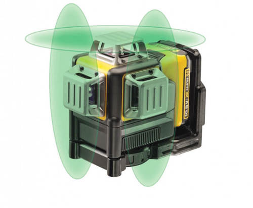 פלס לייזר ירוק 3 קרניים. 12V דגם DCE089D1G  -  DEWALT 