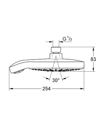 ראש מקלחת GROHE גרואה דגם 27765000