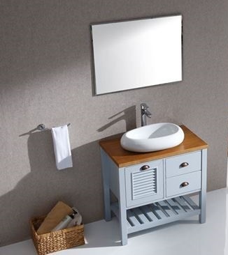ארון אמבטיה כפרי דגם פורטו מידה 140 סמ