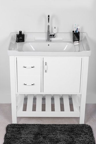 ארון אמבטיה עומד אפוקסי דגם מילאנו 80 סמ