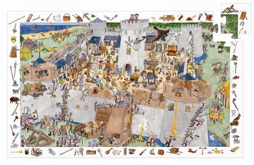 פאזל מסגרת אבירים (100 חלקים) DJECO