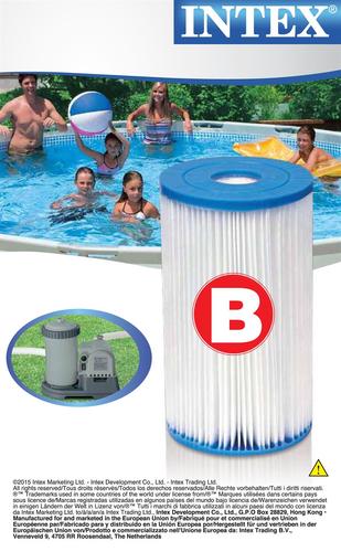   פילטר B למשאבה 2500 גלון INTEX 29005