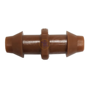 מחבר שן 8 מ"מ לצינור השקיה חום 10 יחידות