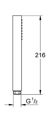 מזלף יד למקלחת GROHE גרואה CUBE STICK מקט 27698000