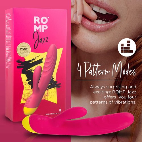 ויברטור סיליקון נטען עם מאלץ אורגזמה Romp -Jazz