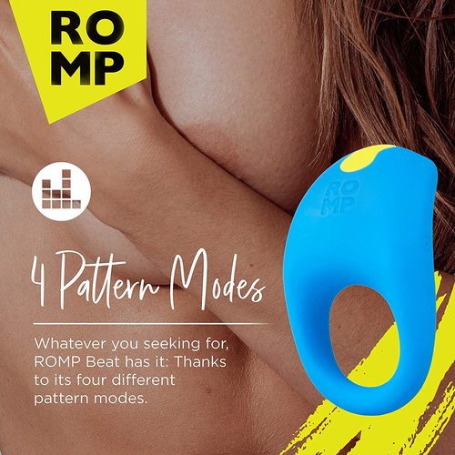 טבעת רטט נטענת מסיליקון עם 10 מצבי רטט שונים  Romp -Juke