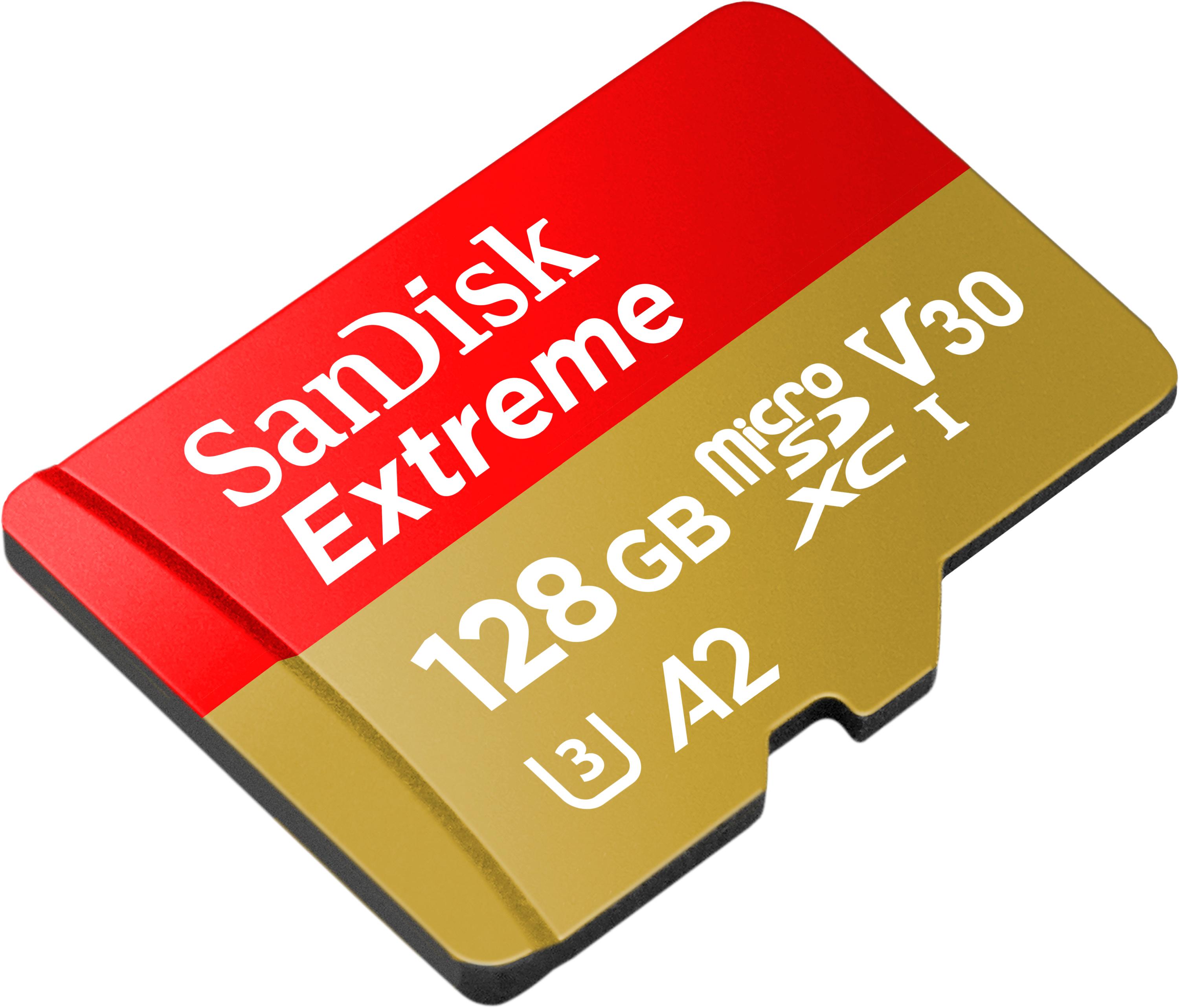 כרטיס זיכרון SanDisk MicroSD Extreme 128GB