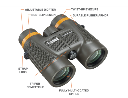 משקפת שדה בושנל לטיולים וצפרות Bushnell H2O Xtreme 10x42