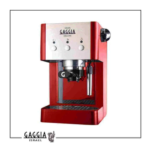Gran Gaggia Deluxe Red & Silver