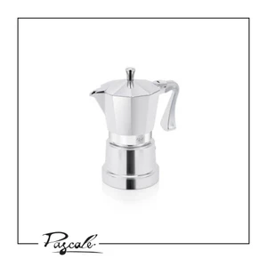 Pascale SuperTop Moka מקינטה אלומיניום 2 כוסות/כסף פסקל