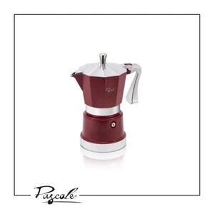 Pascale SuperTop Moka מקינטה אלומיניום 2 כוסות/אדום פסקל