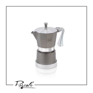 Pascale SuperTop Moka מקינטה אלומיניום 2 כוסות/אפור פסקל
