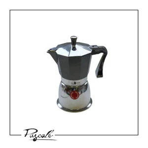 Pascale SuperTop Moka Induction מקינטה אלומיניום 6 כוסות/כסף פסקל